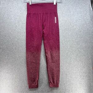 Gymshark Gradient Burgundy Leggings